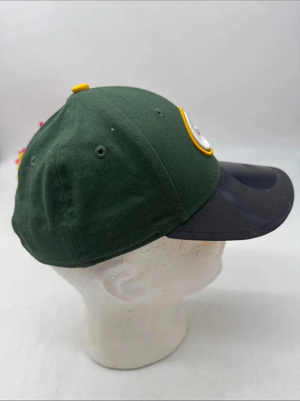 New Era Green, Black & Yellow Team Logo Baseball Cap